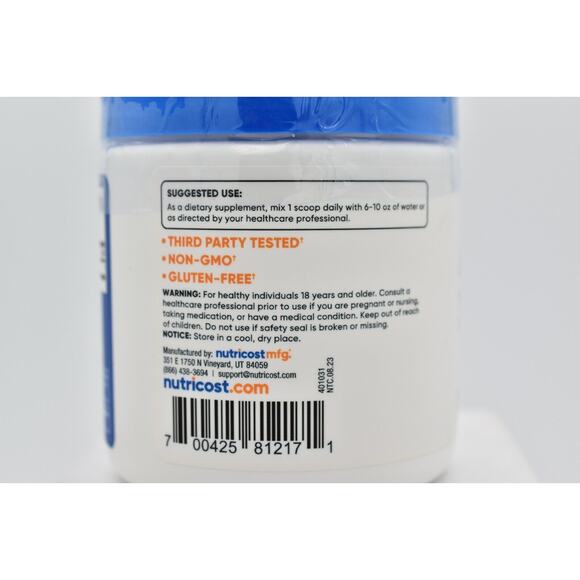 Nutricost Agmatine 100 Grams 100 Servings of 100g Pure Unflavored Sealed 09/2026 - Picture 11 of 12